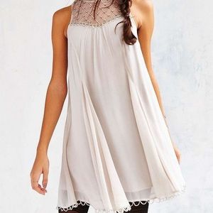 Urban outfitter kimchi blue gray beaded sleeveless shift dress